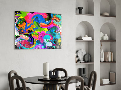 Ebruli Marbled Glass Wall Art
