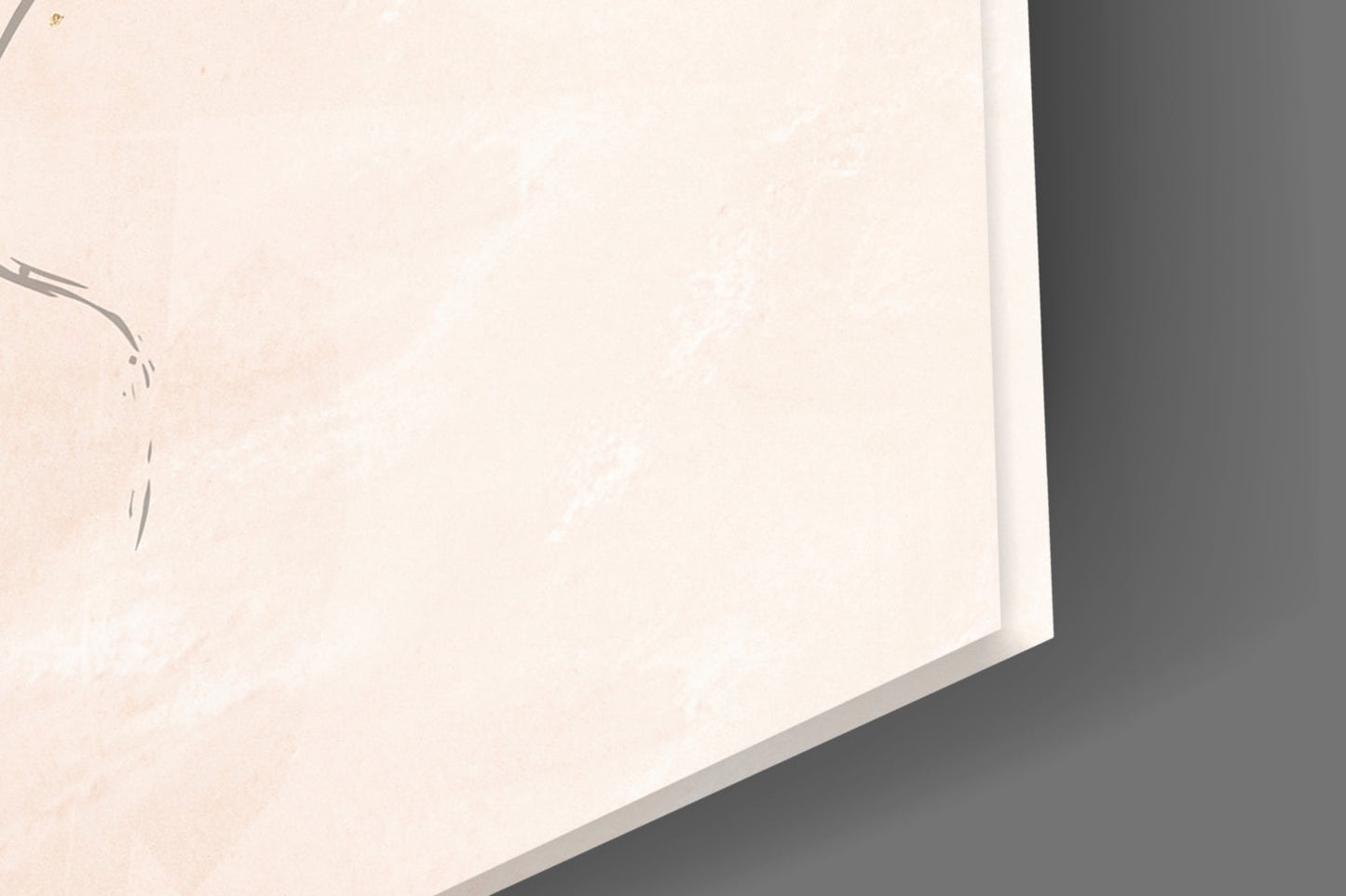 Navy Mint Abstract Glass Wall Art