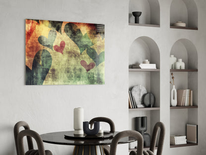 Hearts Glass Wall Art