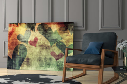Hearts Glass Wall Art