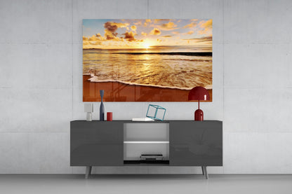 Sunset Glass Wall Art