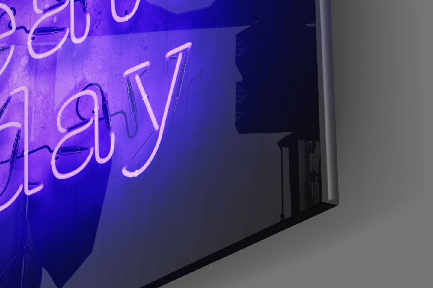 Create Today Glass Wall Art