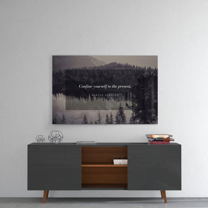 Confine Yourself Stoic Quote Glass Wall Art