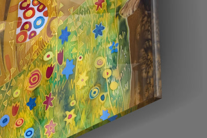 Klimt The Kiss Glass Wall Art