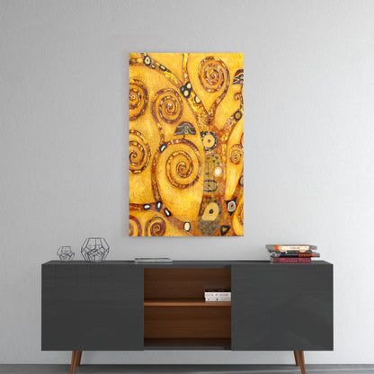 Klimt Tree of Life Glass Wall Art