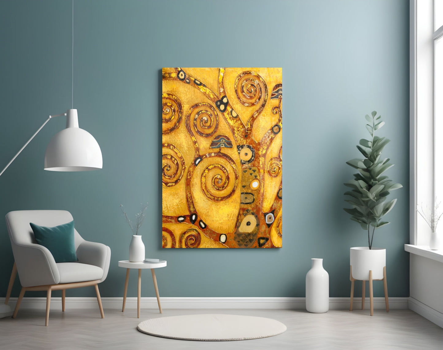 Klimt Tree of Life Glass Wall Art