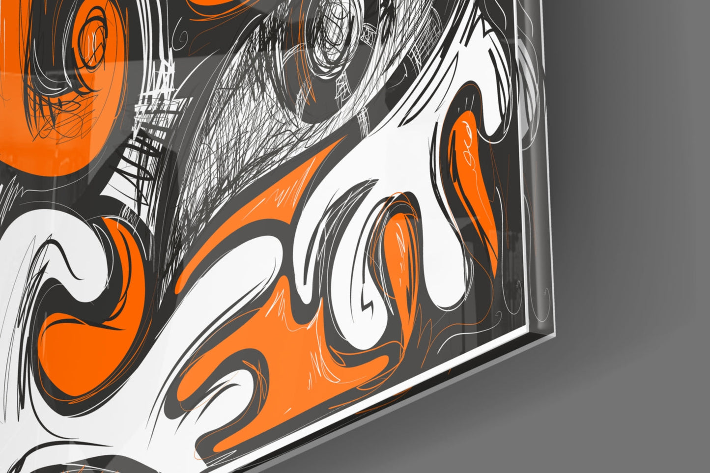 Cubist Musical Portrait Glass Wall Art