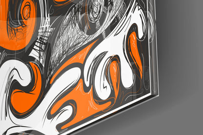 Cubist Musical Portrait Glass Wall Art