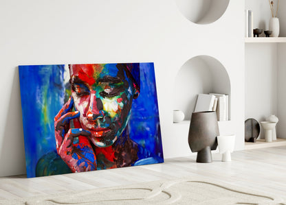 Cobalt Multicolor Glass Wall Art