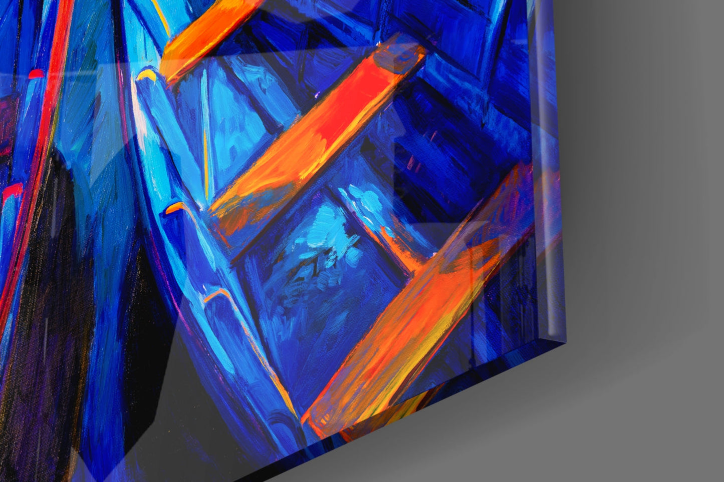 Boats at Twilight Glass Wall Art