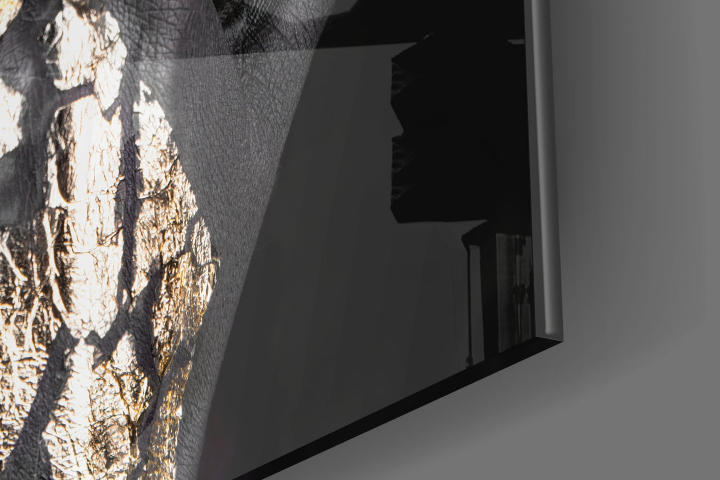 Gold Leaf Portrait Glass Wall Art