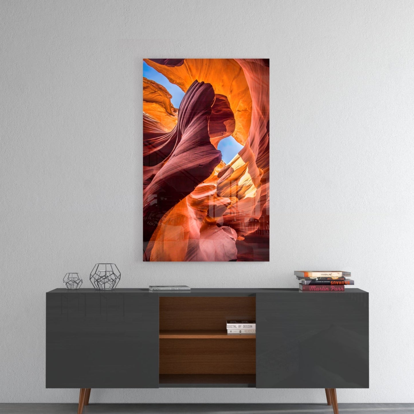 Slot Canyon Glass Wall Art