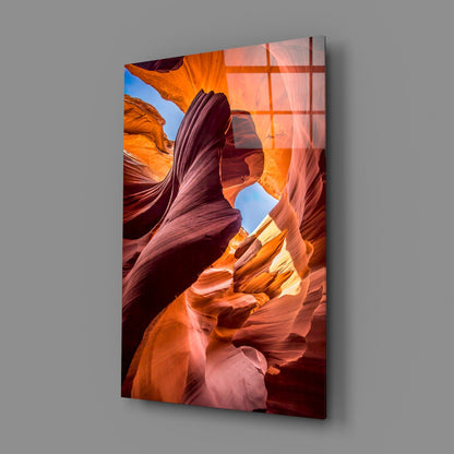 Slot Canyon Glass Wall Art