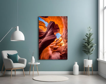 Slot Canyon Glass Wall Art