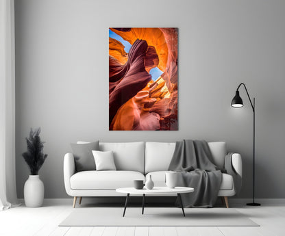 Slot Canyon Glass Wall Art