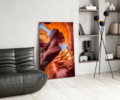 Slot Canyon Glass Wall Art