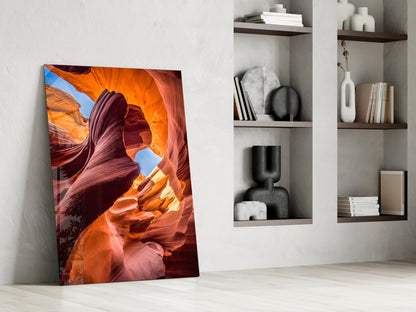 Slot Canyon Glass Wall Art