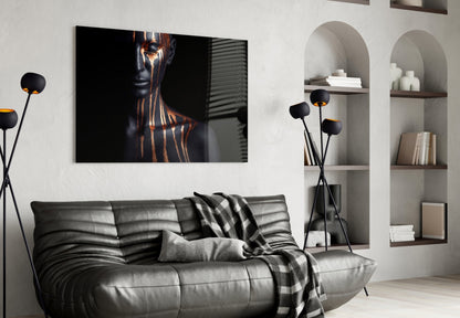 Copper Tears Glass Wall Art