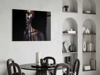 Copper Tears Glass Wall Art