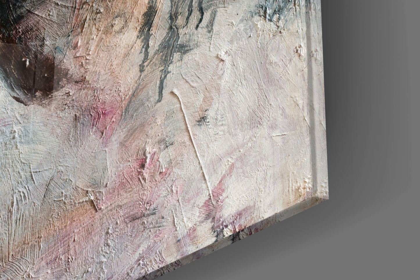 Expressionist Woman Portrait Glass Wall Art