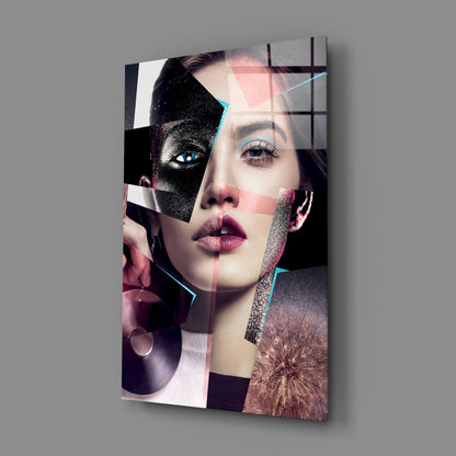 Fragmented Muse Glass Wall Art
