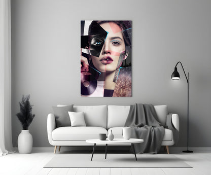 Fragmented Muse Glass Wall Art