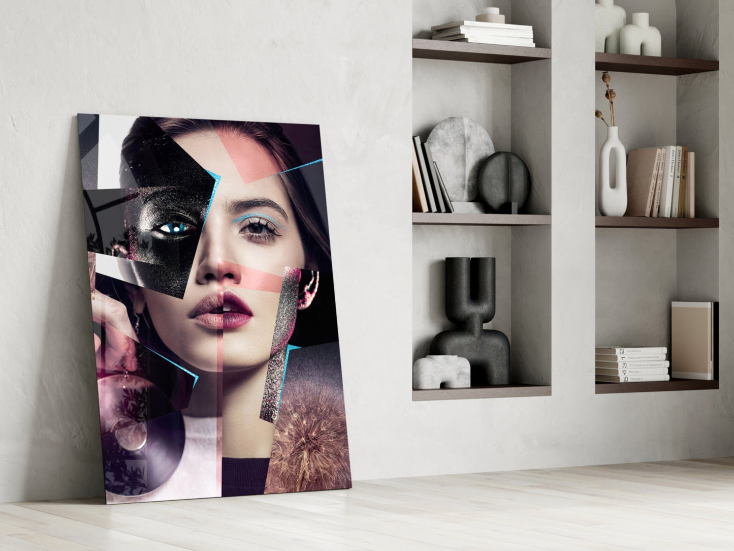 Fragmented Muse Glass Wall Art