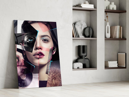 Fragmented Muse Glass Wall Art