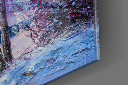Winter's Day Glass Wall Art