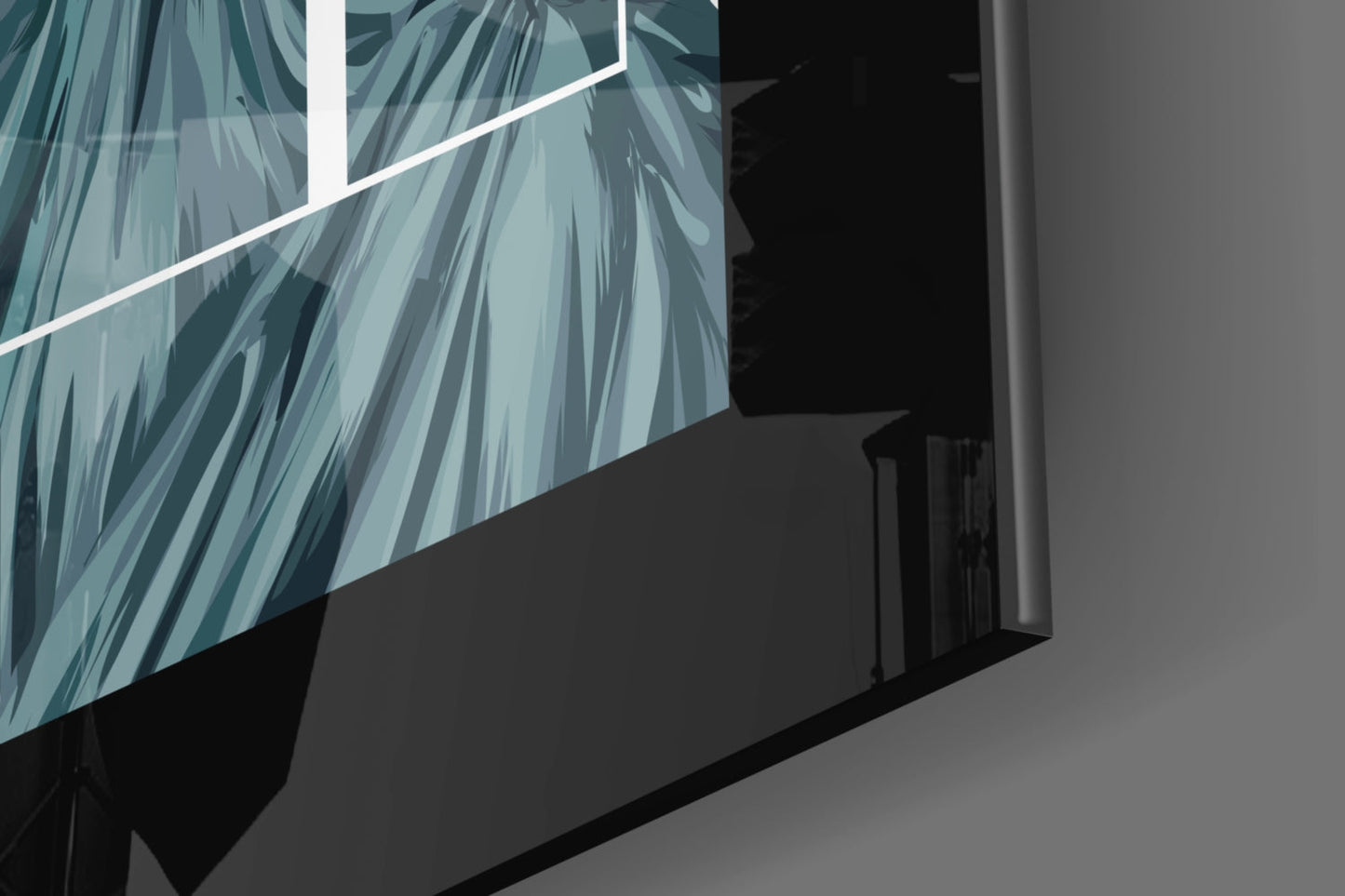 City Skyline Poster Glass Wall Art
