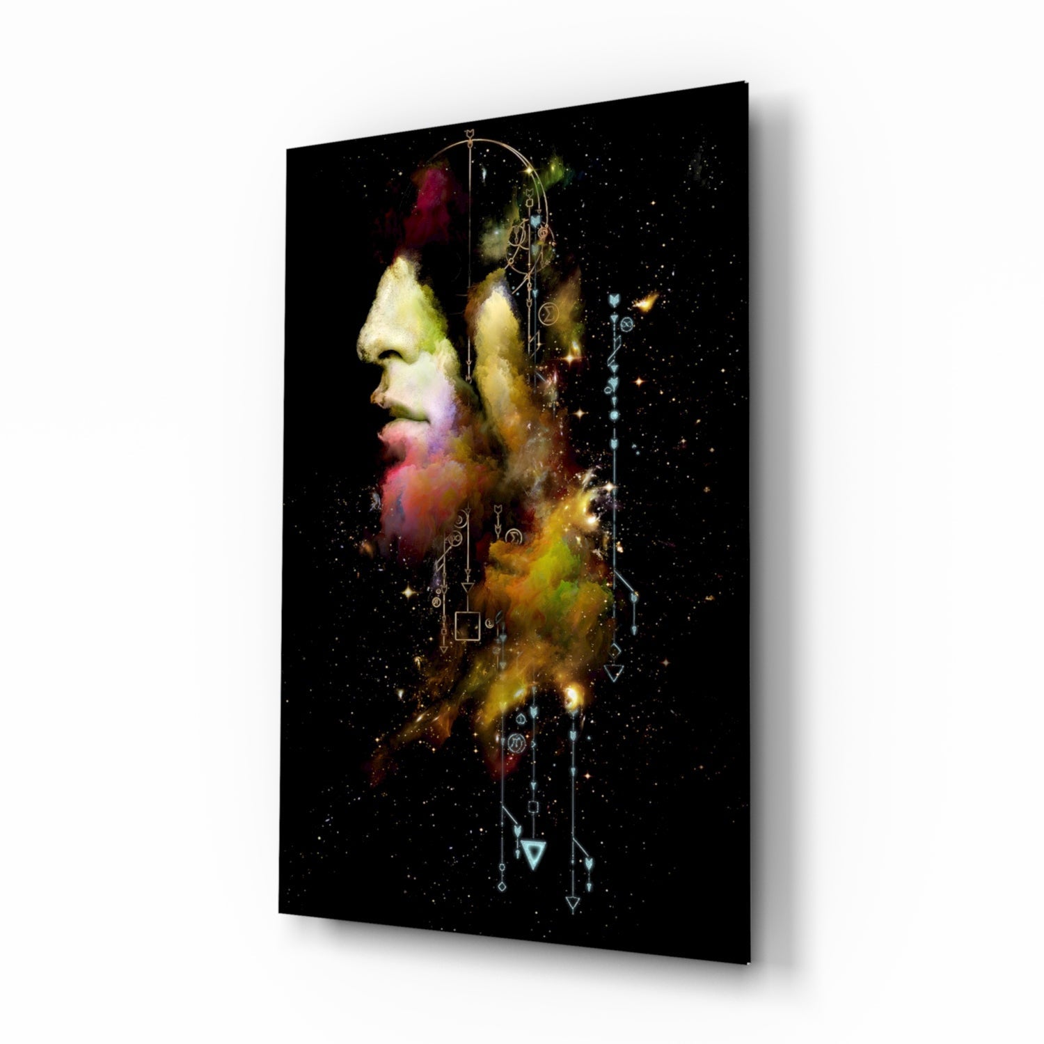 Thought glass wall art