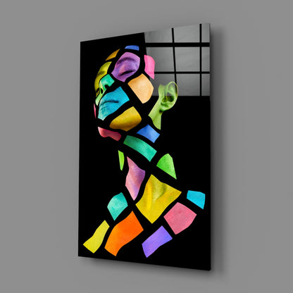 Stained Glass Mosaic Figure Wall Art