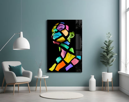 Stained Glass Mosaic Figure Wall Art