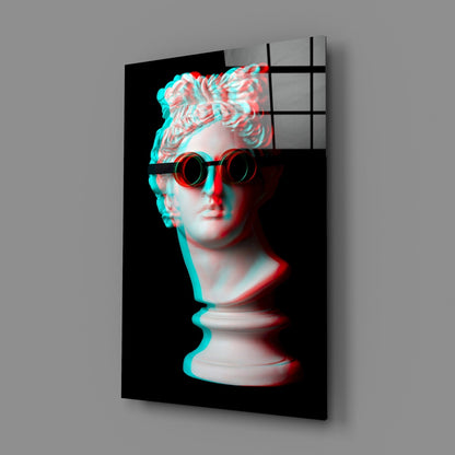 Apollo Bust Steampunk Goggles Glass Wall Art