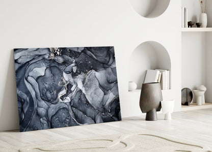 Storm Marble Glass Wall Art