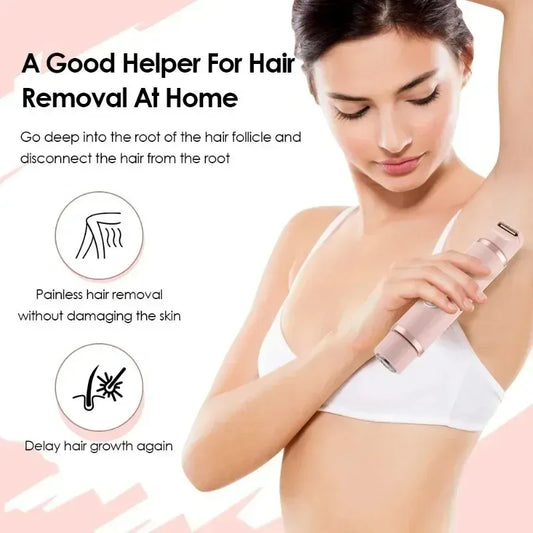pink women’s electric razor dual head design