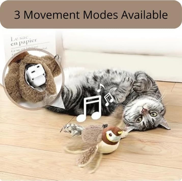 plush bird cat toy