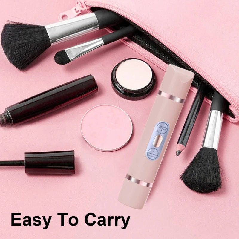 portable woman shaver on a pink background with text 'Easy To Carry'.