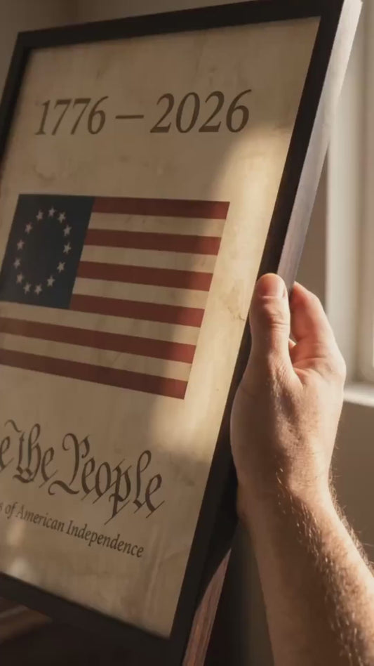 1776 American Flag Wall Art - We the People