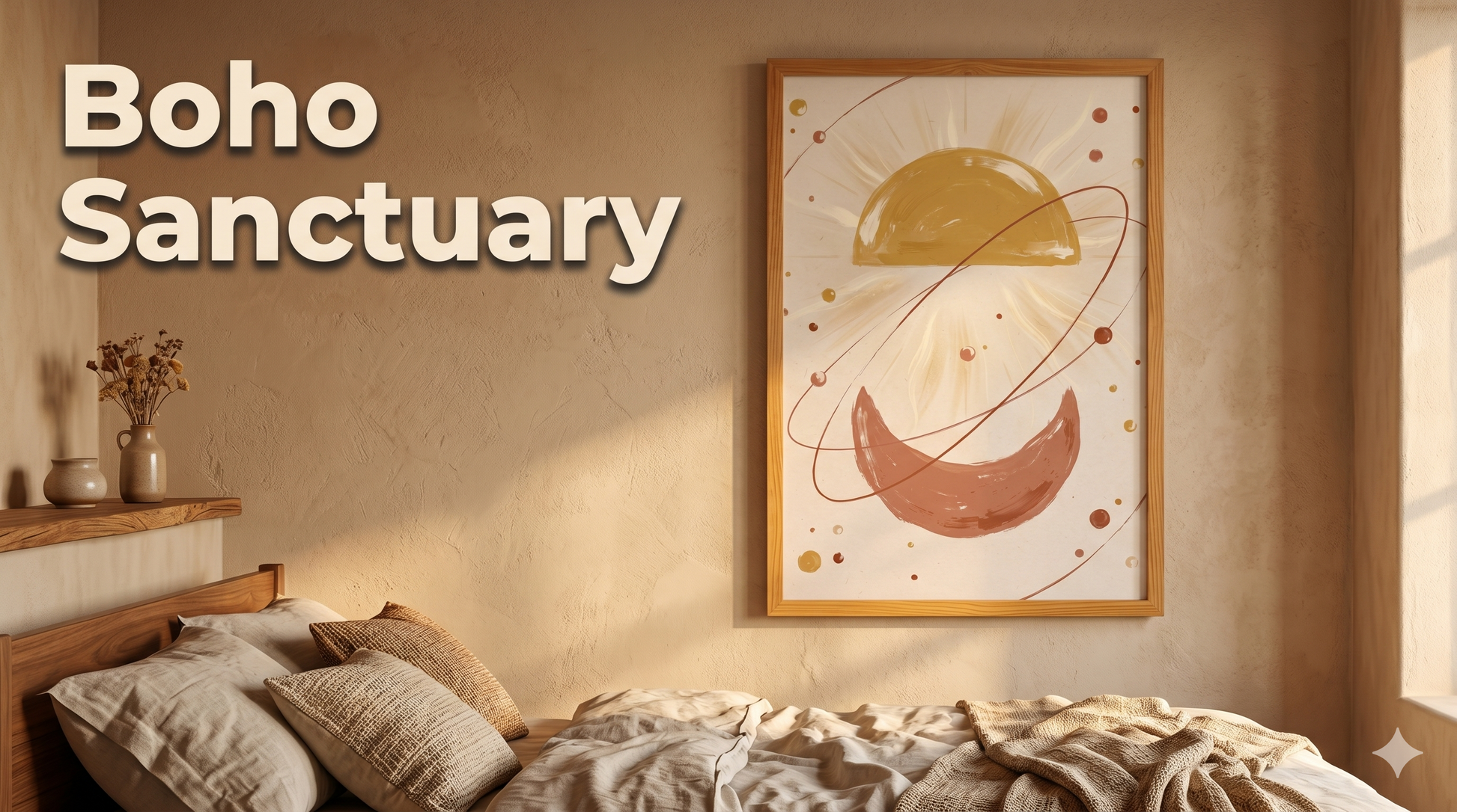 Golden Arc Celestial Boho Art Video Review