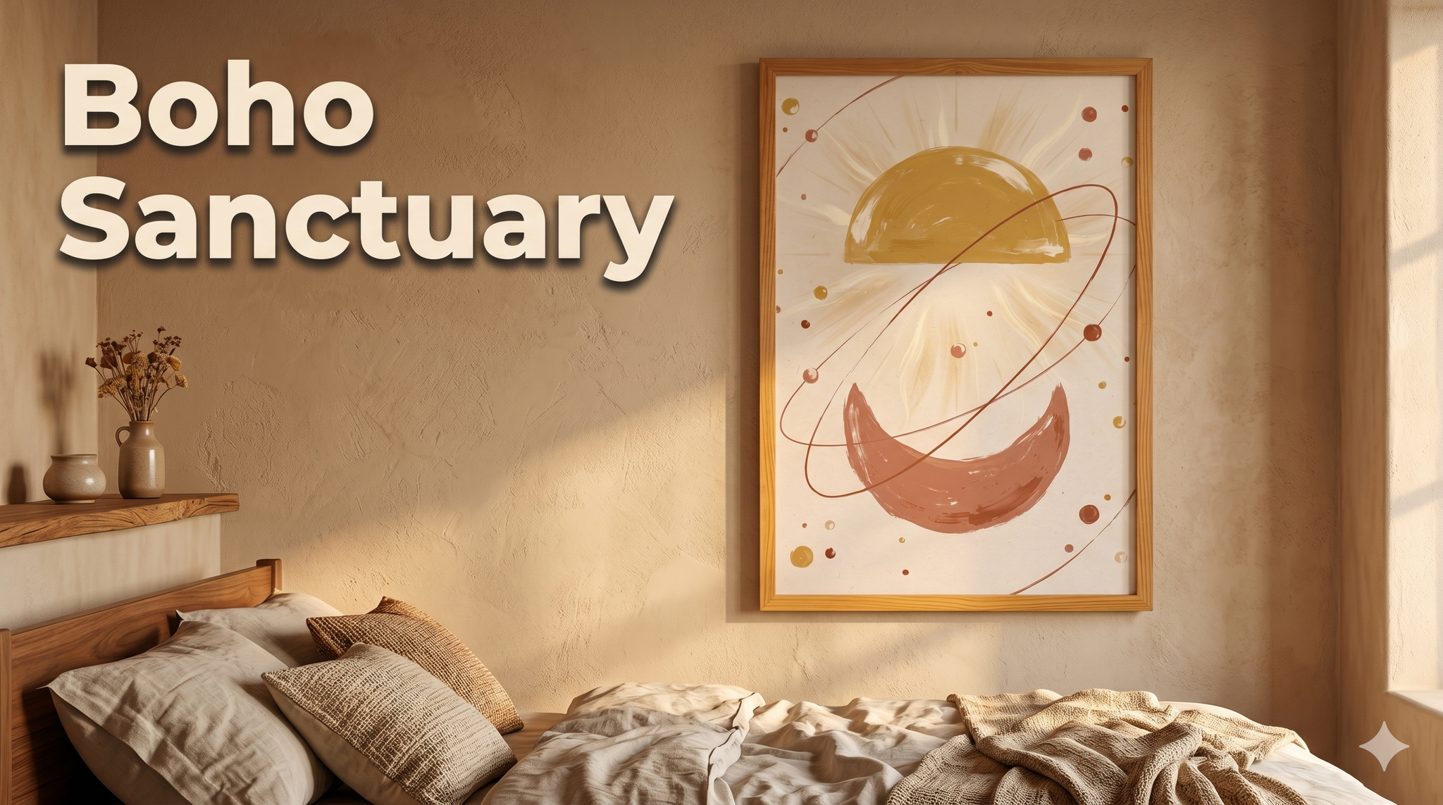 Golden Arc Celestial Boho Art Video Review