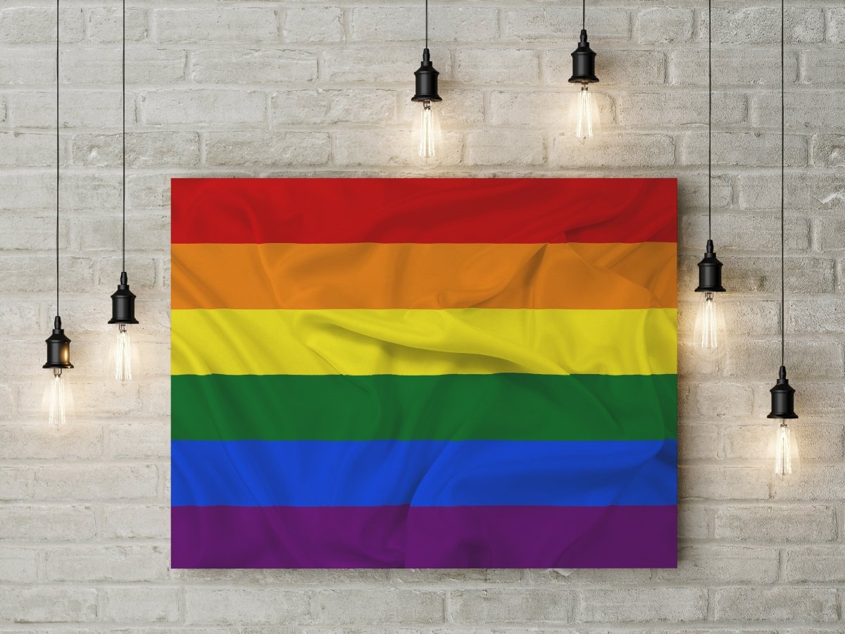 Pride Rainbow Flag Canvas Wall Art