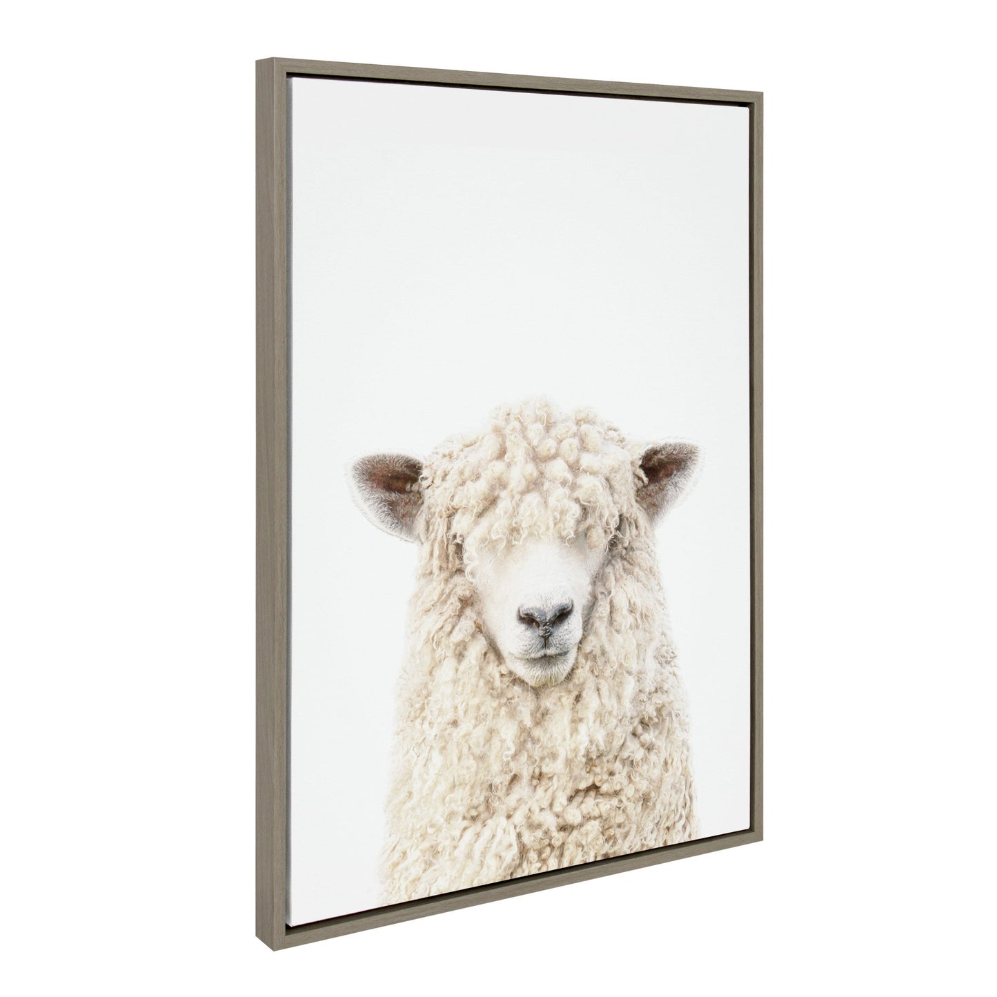 Sheep Portrait Framed Canvas Set, Farmhouse Wall Art