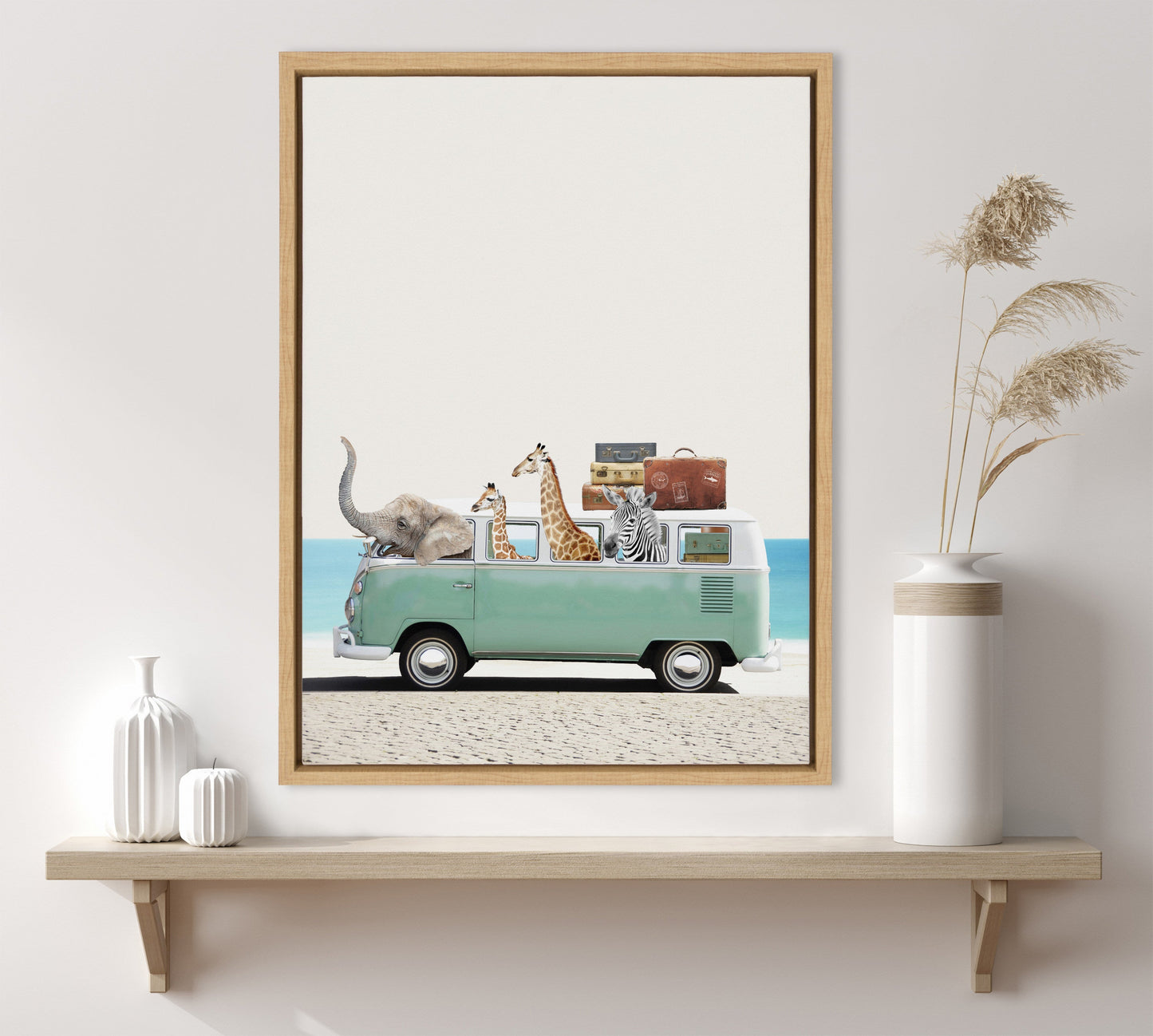 Summer Animal Adventures Canvas Wall Art