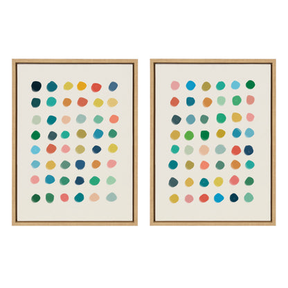 Sylvie Meditation 1 and 2 Framed Canvas Art Set by Kelly Knaga
