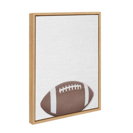 Color Football Framed Canvas Wall Art