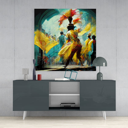 Festival Glass Wall Art