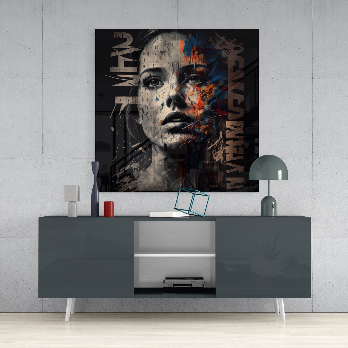 Women Glass Wall Art