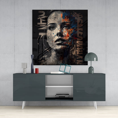 Women Glass Wall Art