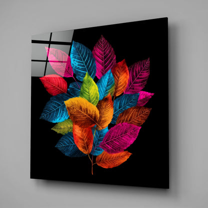 Leaves Glass Wall Art